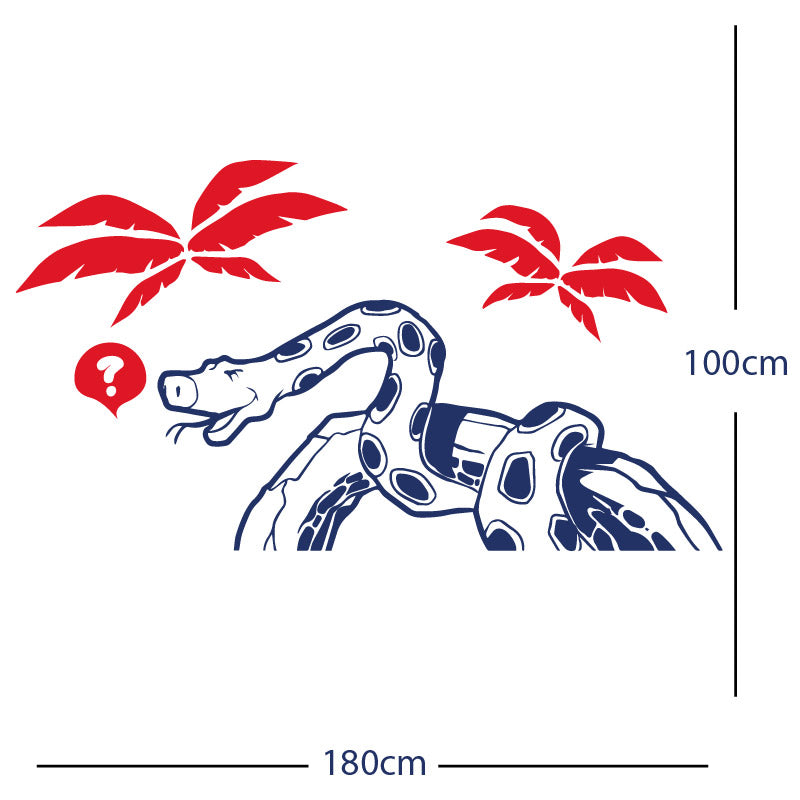 jungle snake wall sticker