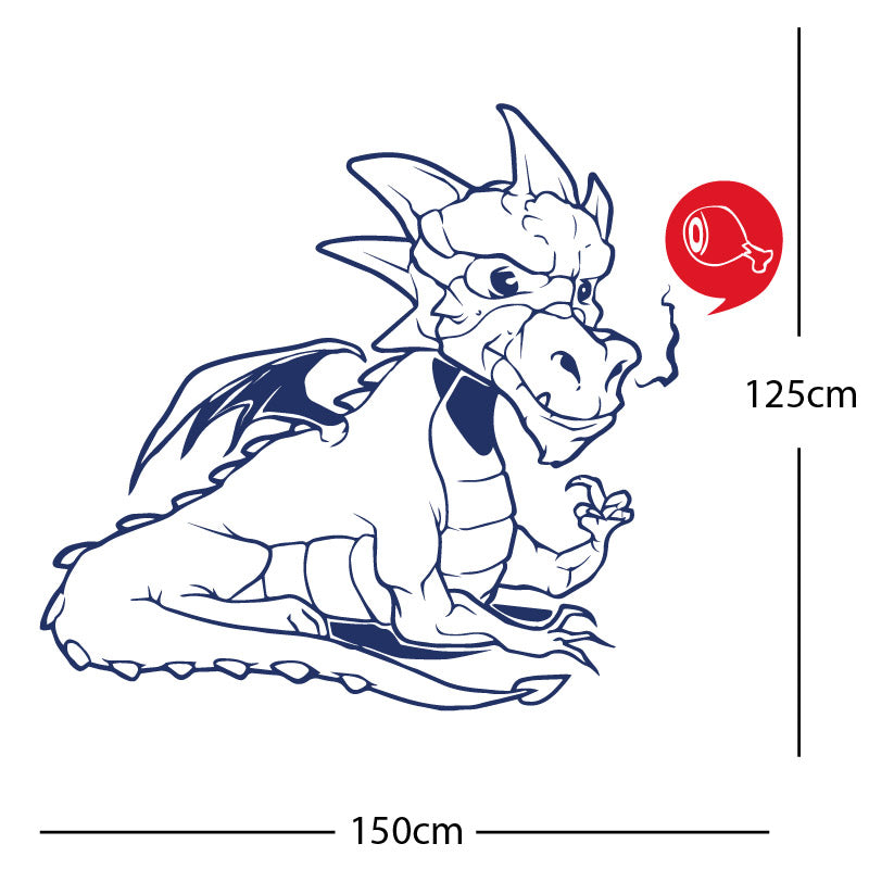 large dragon wall sticker