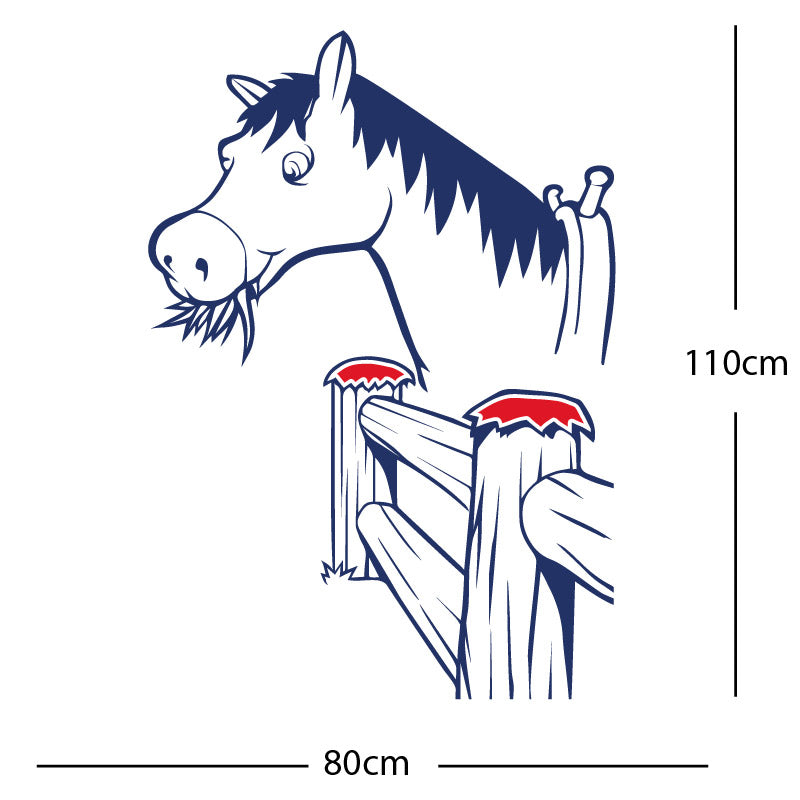 horse and gate wall sticker