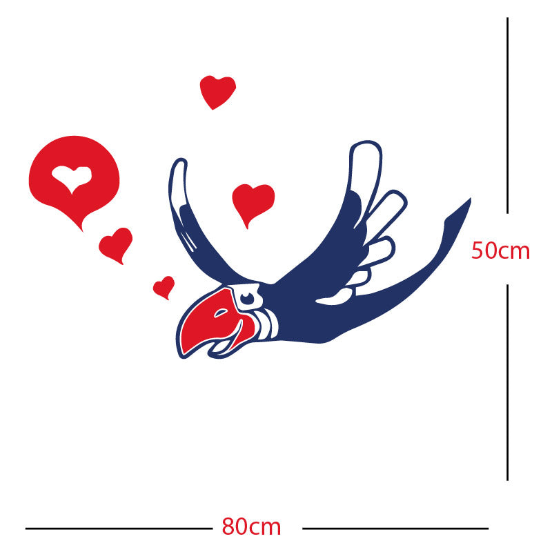 parrot pirate theme wall sticker