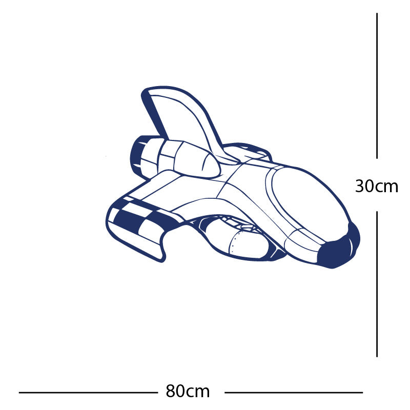 space ship kids space themed rocket wall sticker