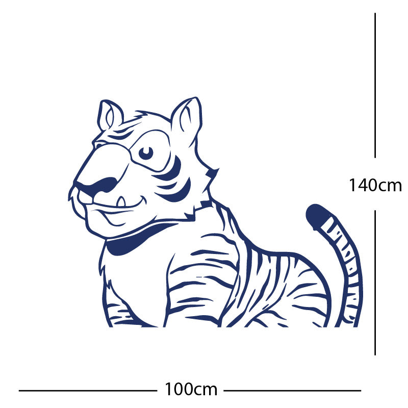 jungle tiger wall sticker