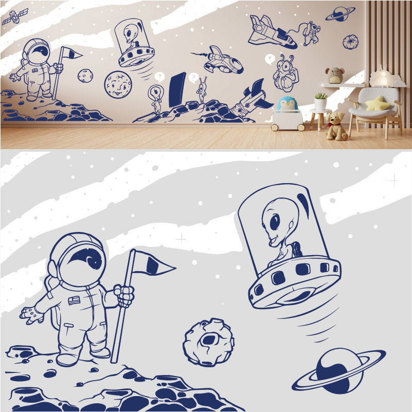 in space complete wall mural wall sticker
