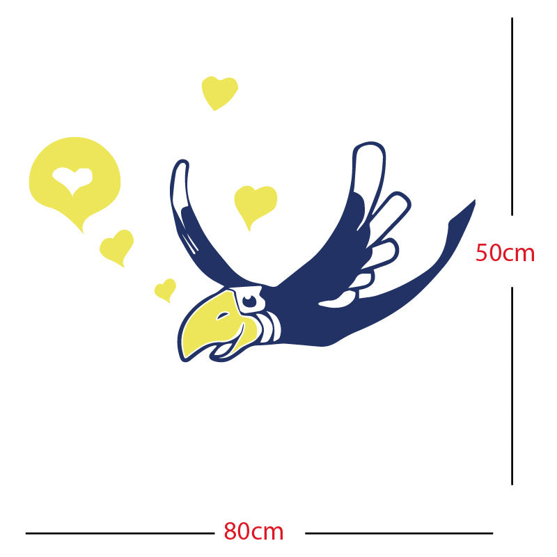parrot pirate theme wall sticker