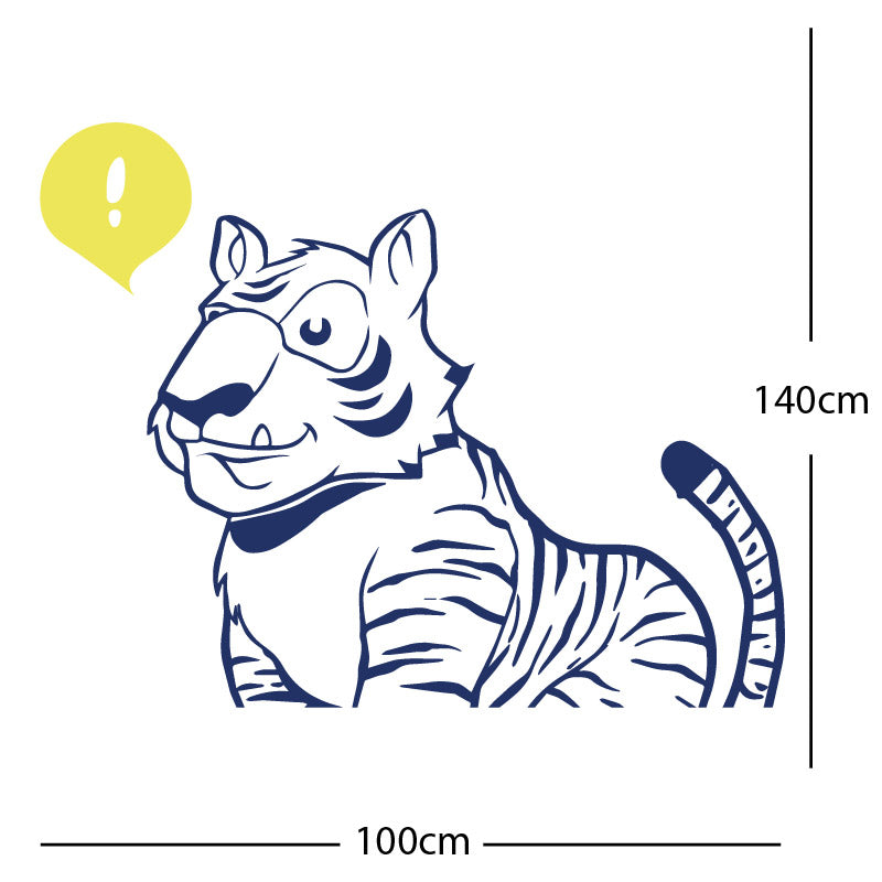 jungle tiger wall sticker