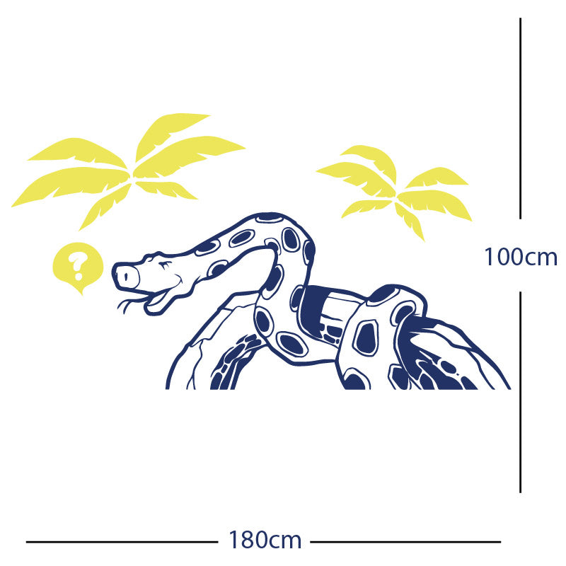 jungle snake wall sticker