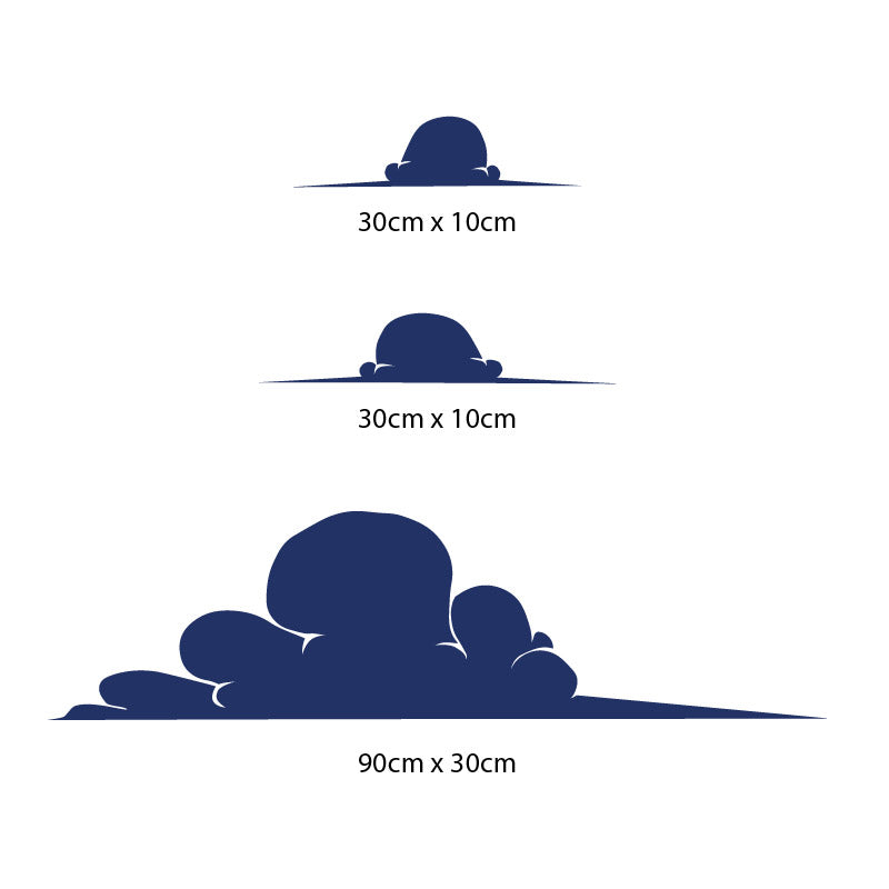 cloud element wall sticker