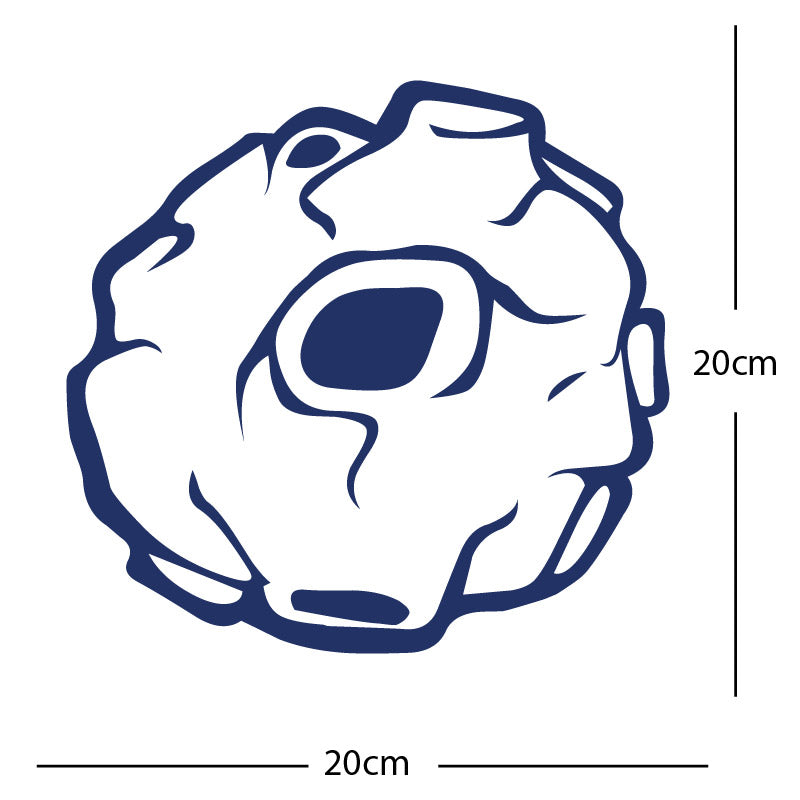 meteor wall sticker