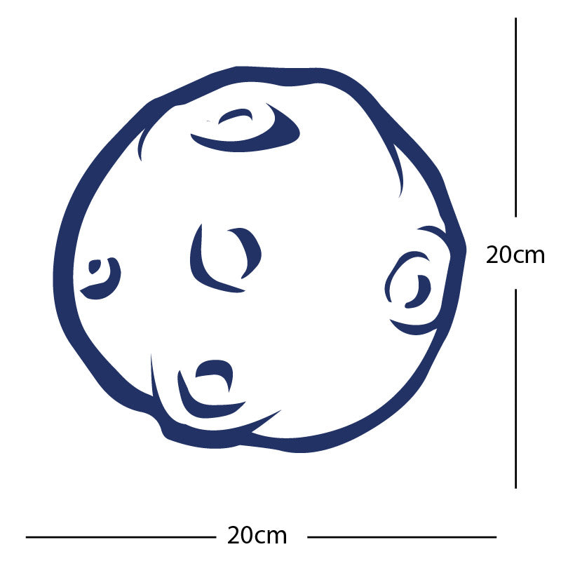 meteor asteroid wall sticker