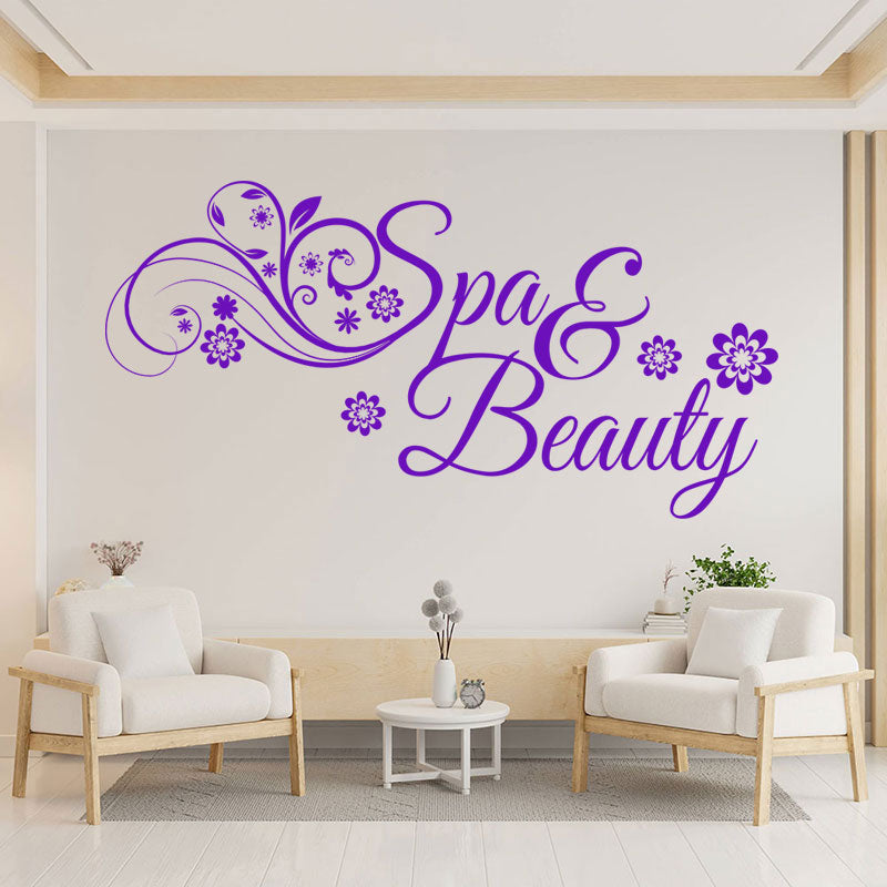 nails beauty salon wall sticker decal