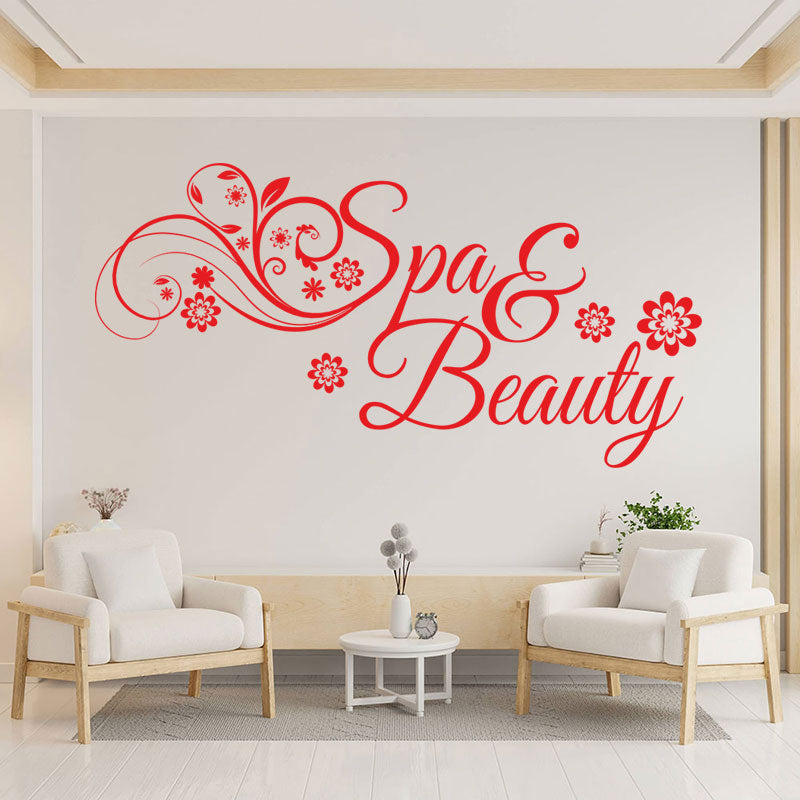 nails beauty salon wall sticker decal