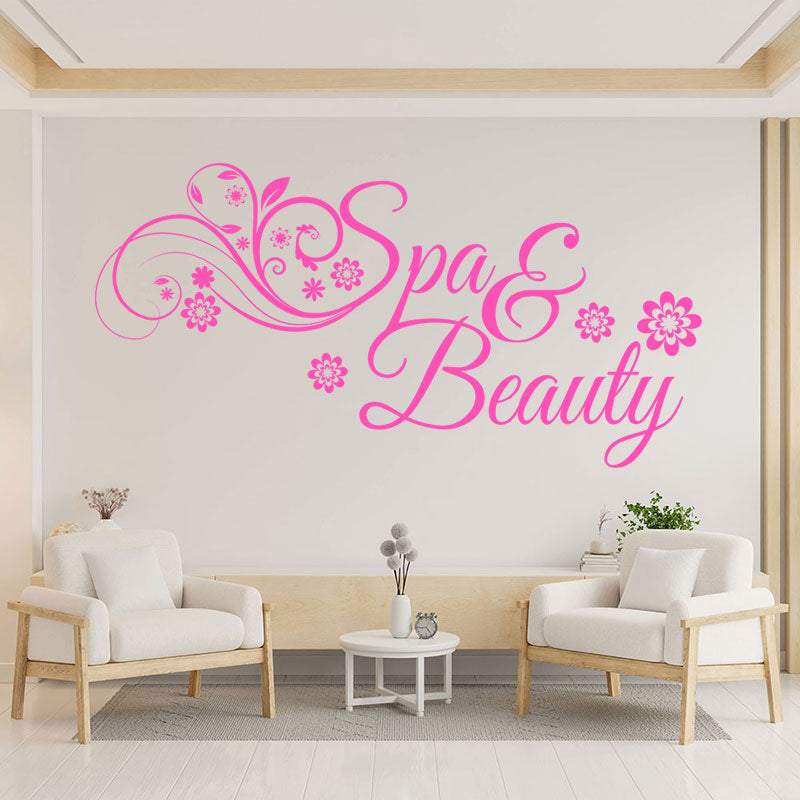 nails beauty salon wall sticker decal
