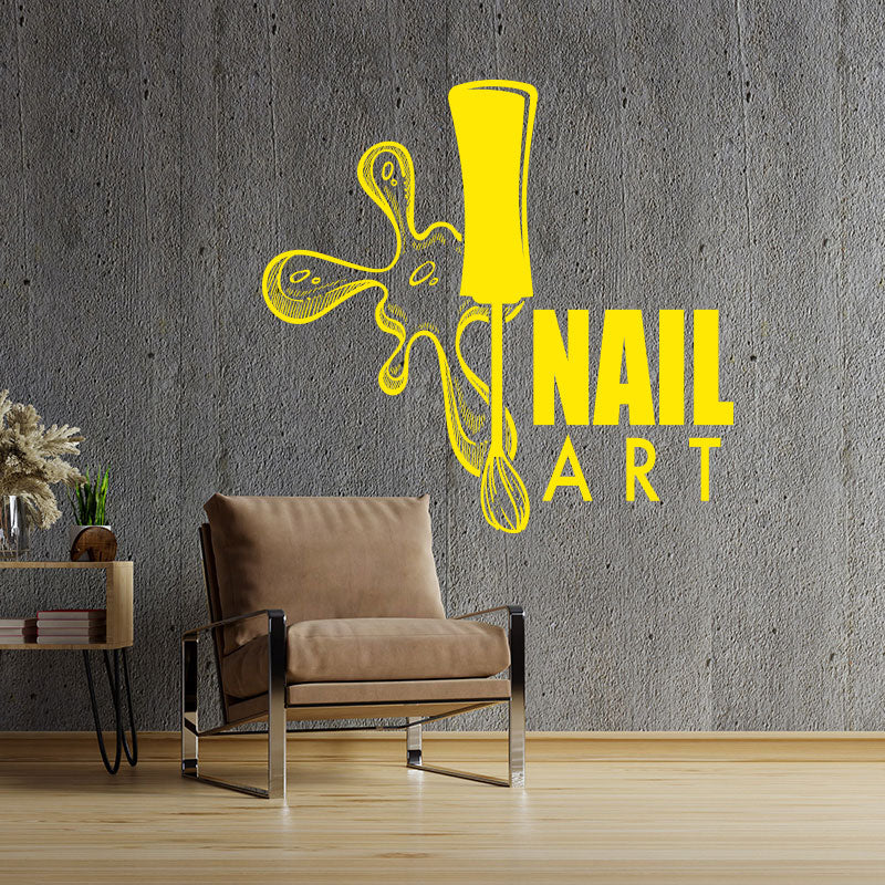 beauty manicure nail salon wall sticker