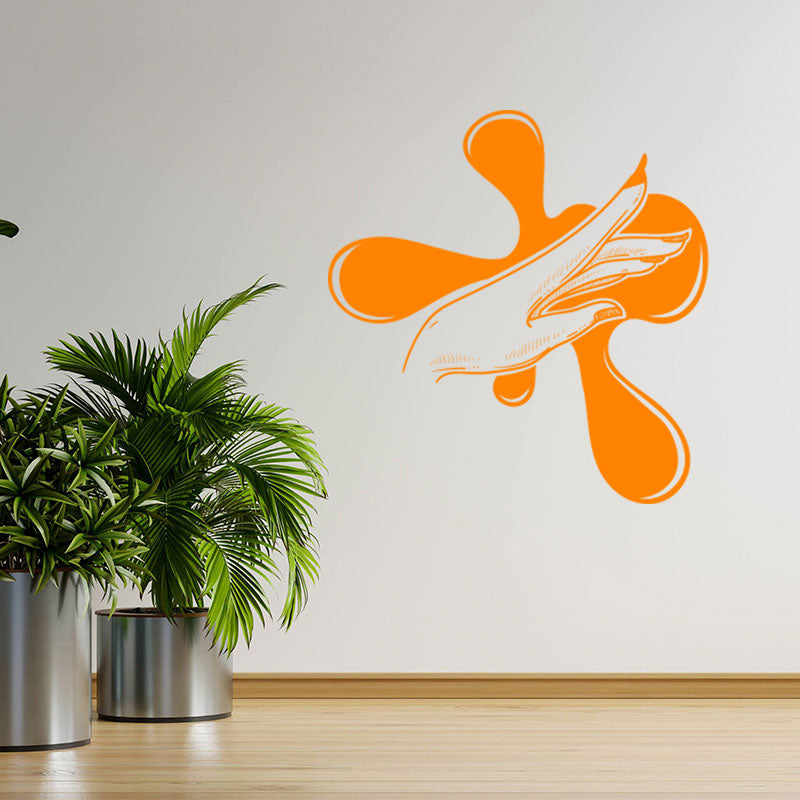 elegant nail salon wall sticker