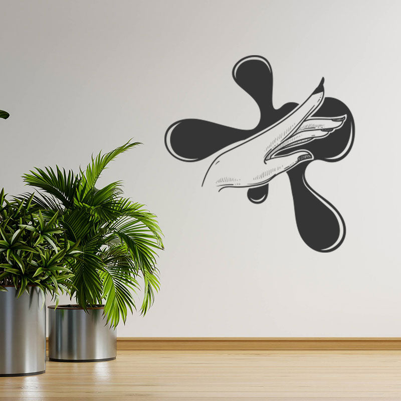 elegant nail salon wall sticker