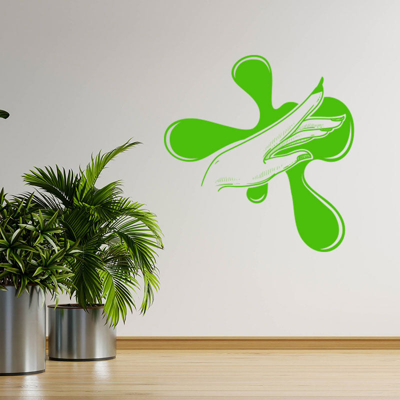 elegant nail salon wall sticker