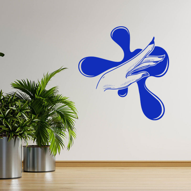 elegant nail salon wall sticker
