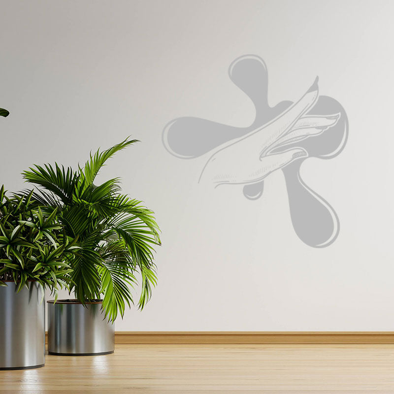 elegant nail salon wall sticker
