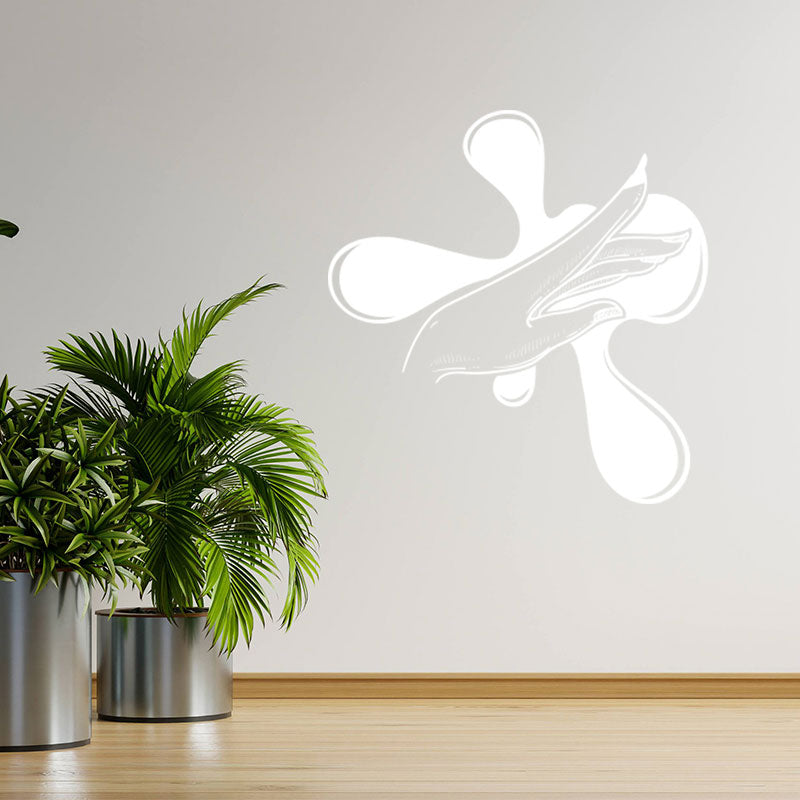 elegant nail salon wall sticker