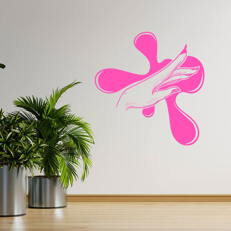 elegant nail salon wall sticker
