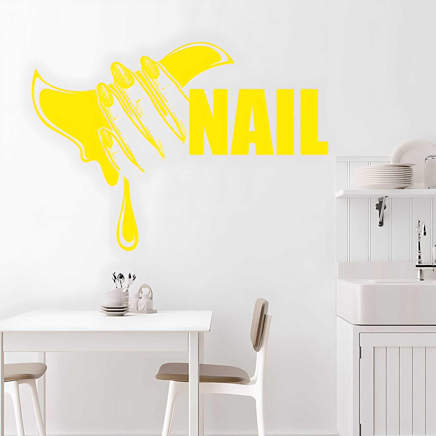 Nail Salon Wall Decal Art - Manicure & Beauty Quote Sticker