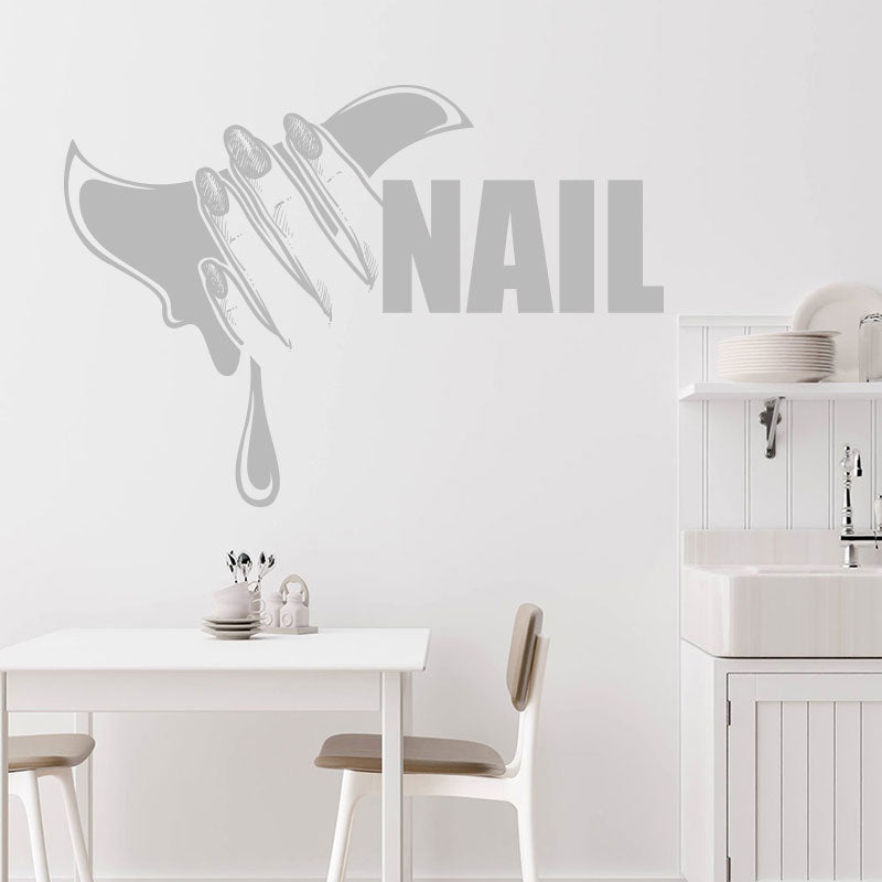 nail salon wall decal art wall sticker
