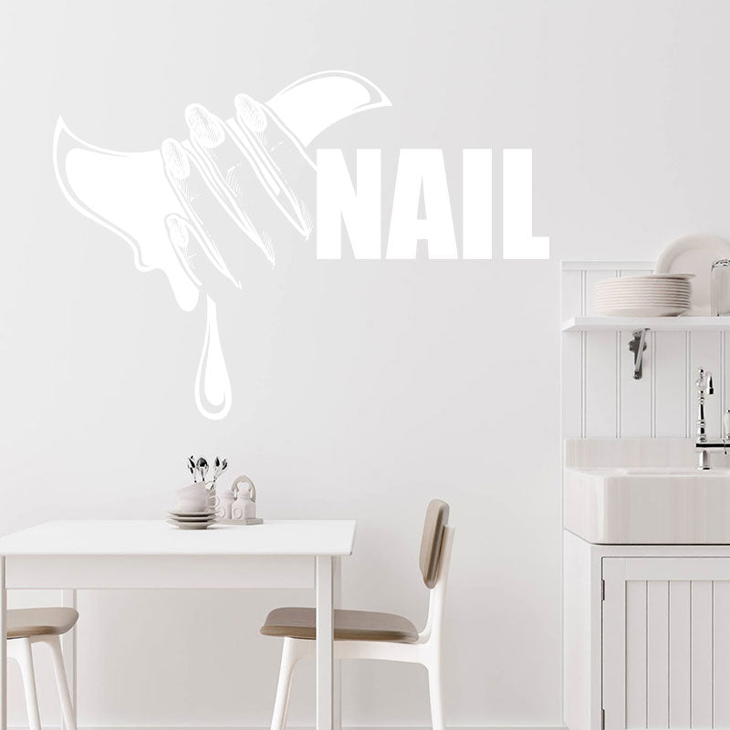 nail salon wall decal art wall sticker