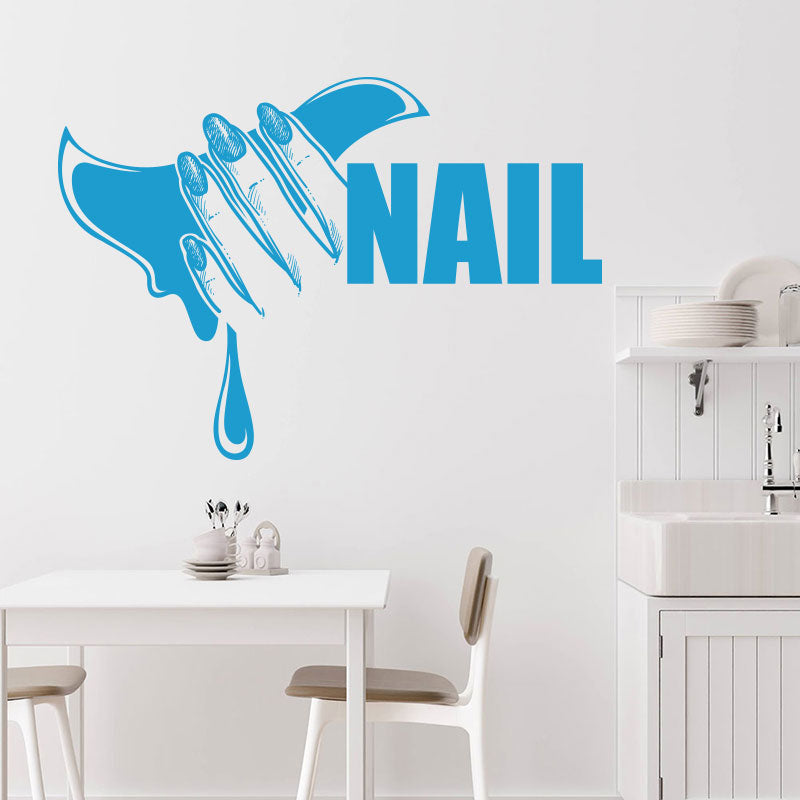nail salon wall decal art wall sticker