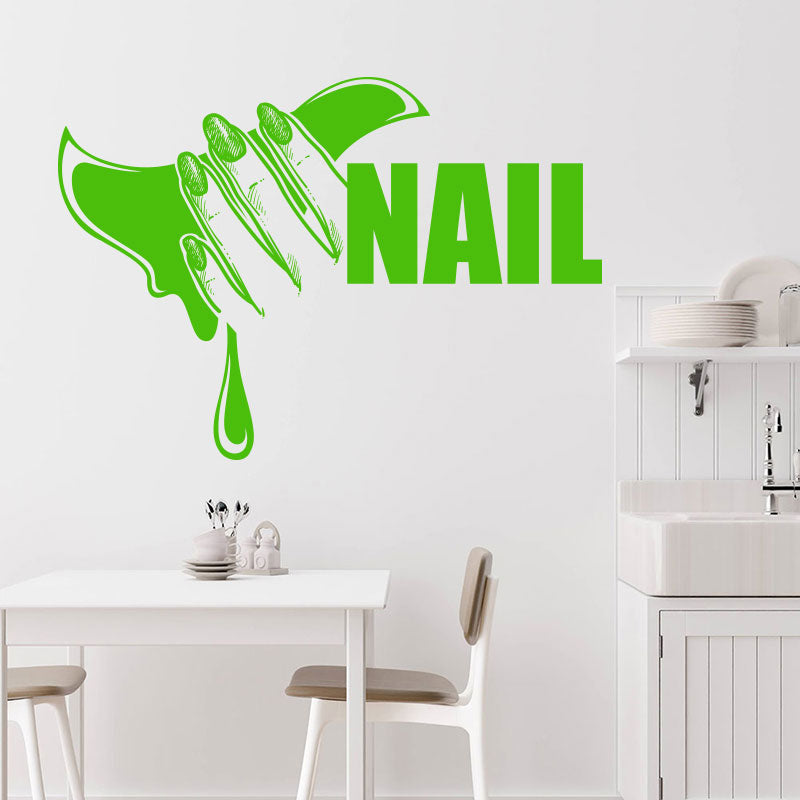 nail salon wall decal art wall sticker
