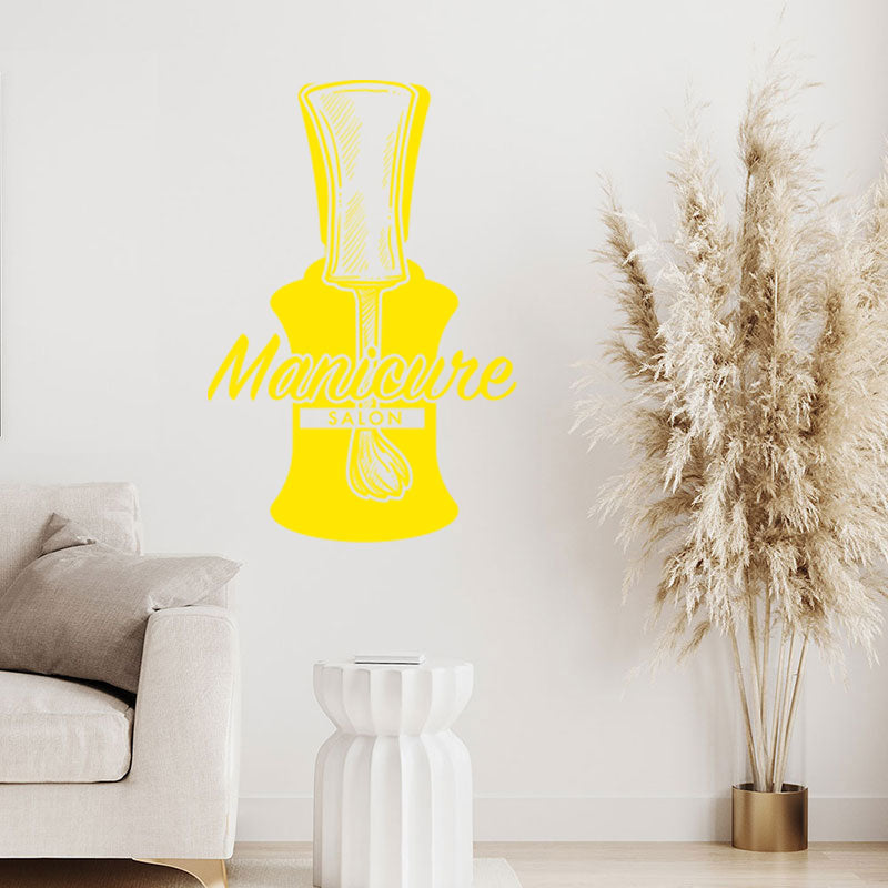 beauty nail art salon wall sticker