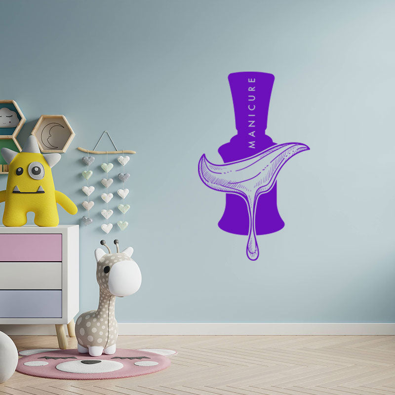 nail salon graphic decal art wall sticker