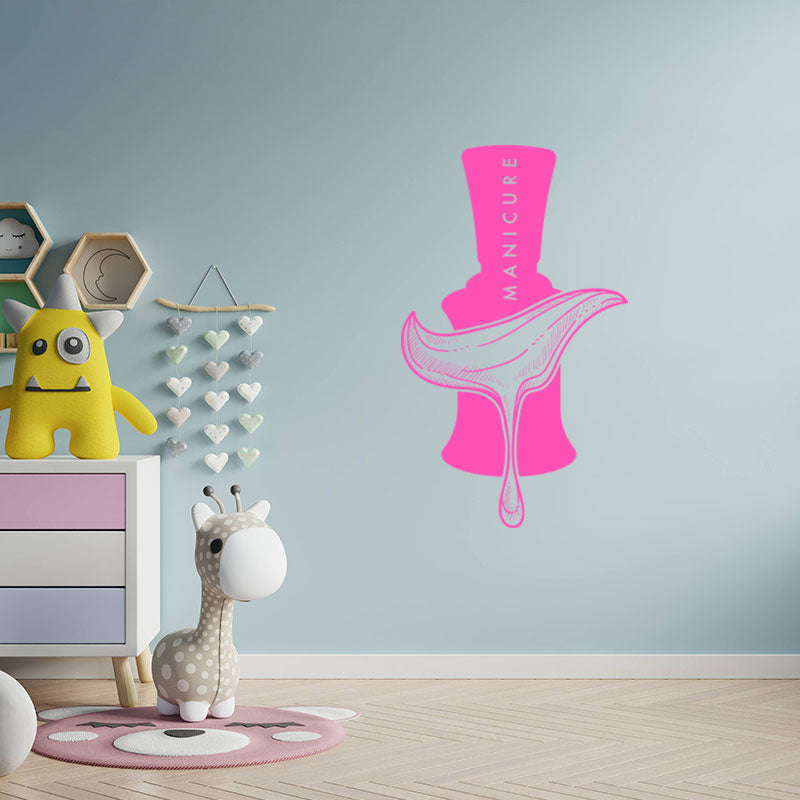 nail salon graphic decal art wall sticker