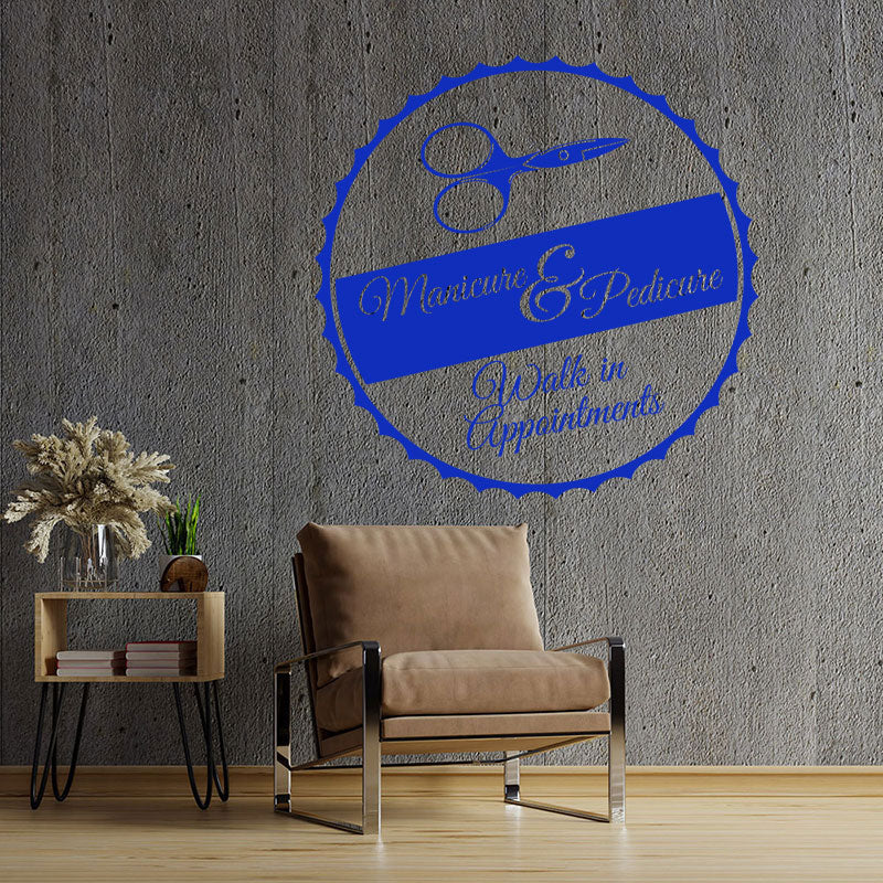 nail salon wall sticker