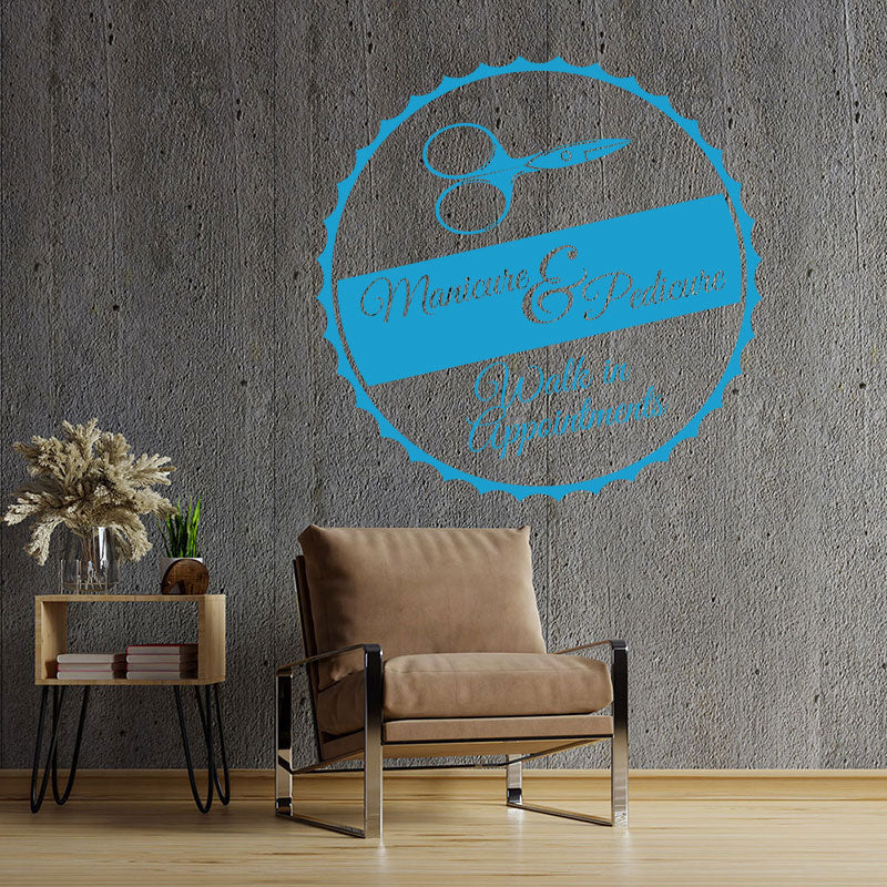 nail salon wall sticker