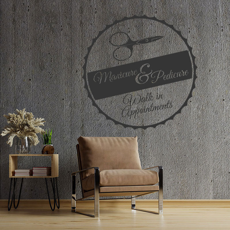 nail salon wall sticker