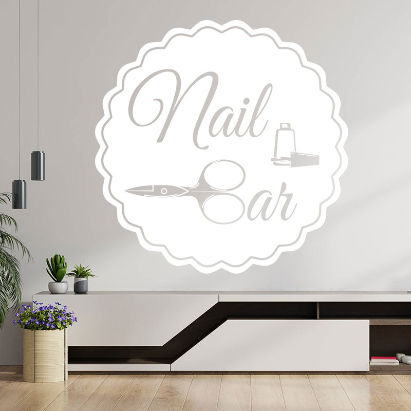 nail bar wall sticker