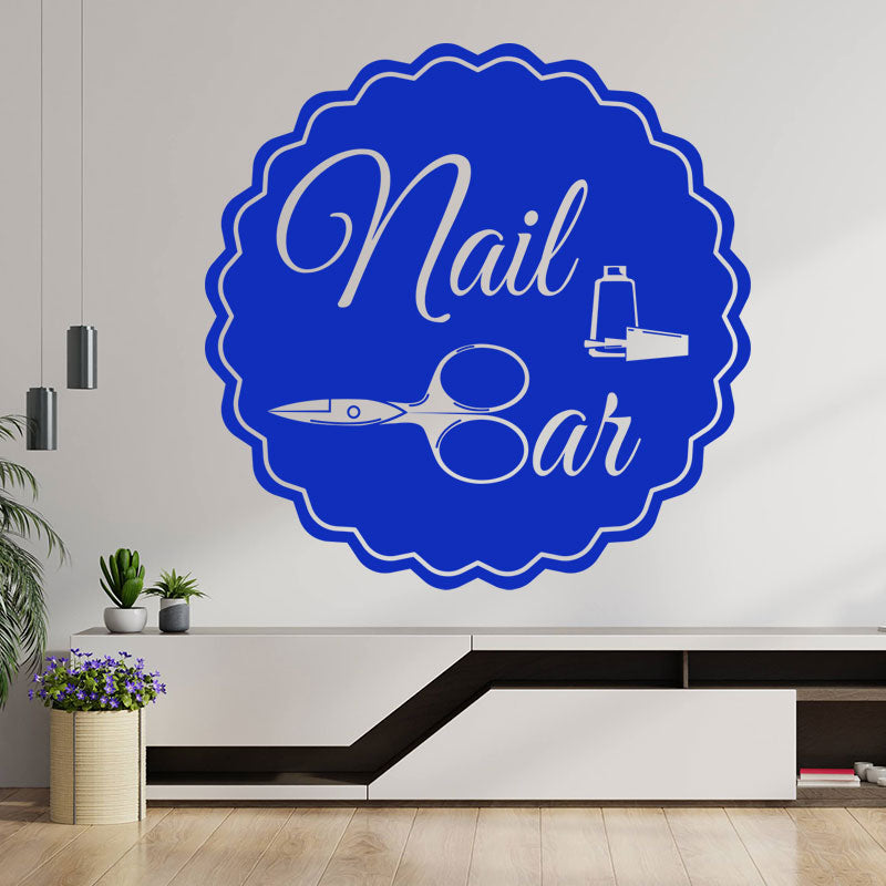 nail bar wall sticker