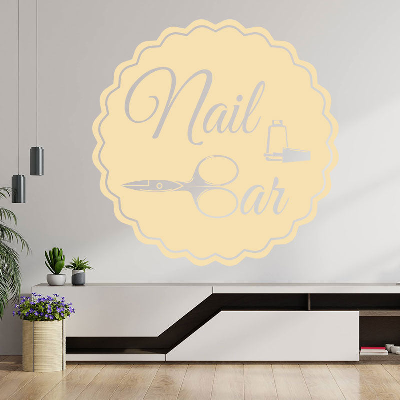 nail bar wall sticker