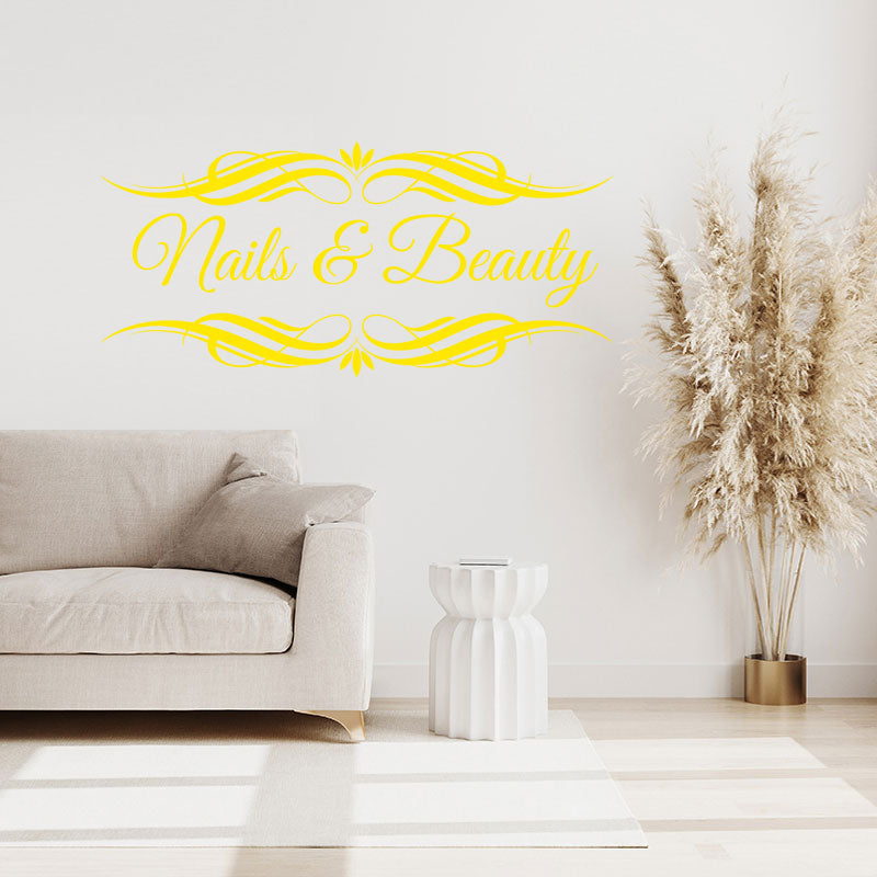 nails beauty salon wall art