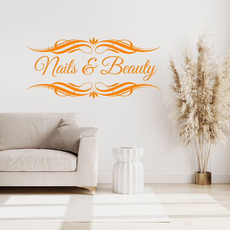 nails beauty salon wall art