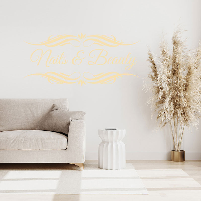 nails beauty salon wall art