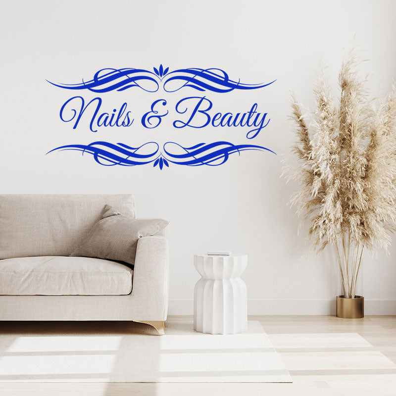 nails beauty salon wall art