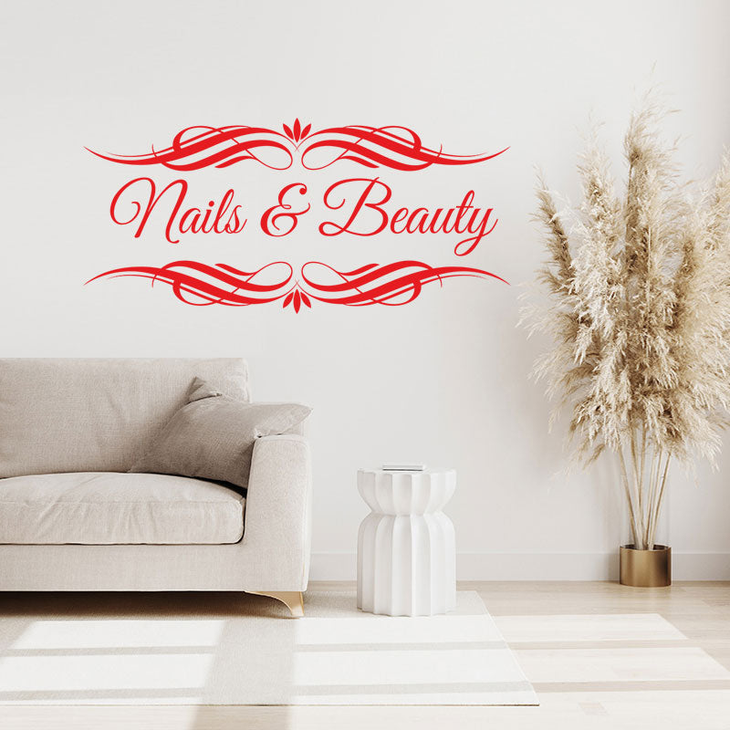 nails beauty salon wall art