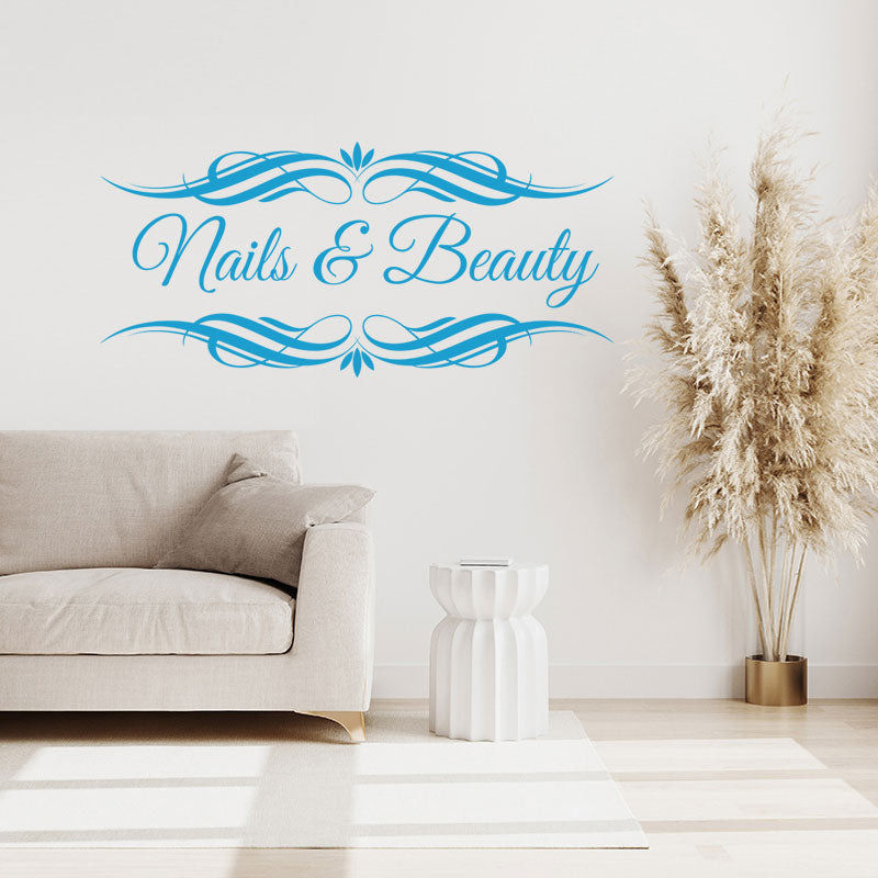 nails beauty salon wall art