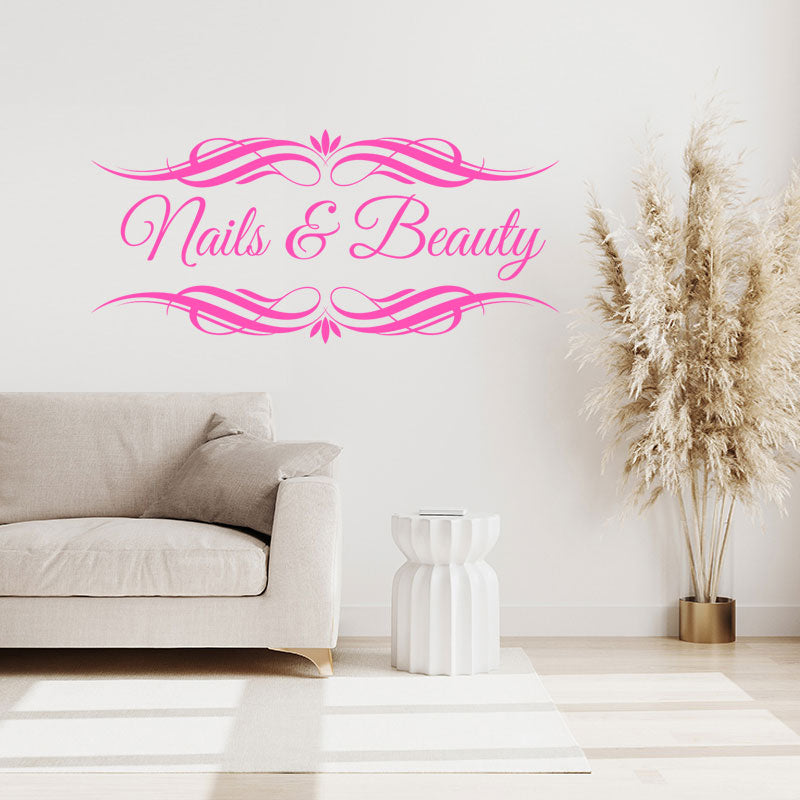 nails beauty salon wall art