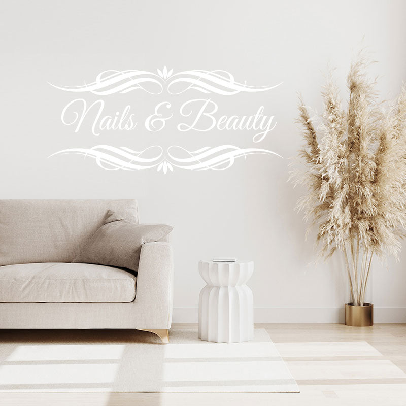 nails beauty salon wall art