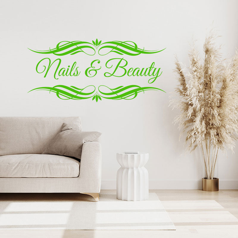 nails beauty salon wall art