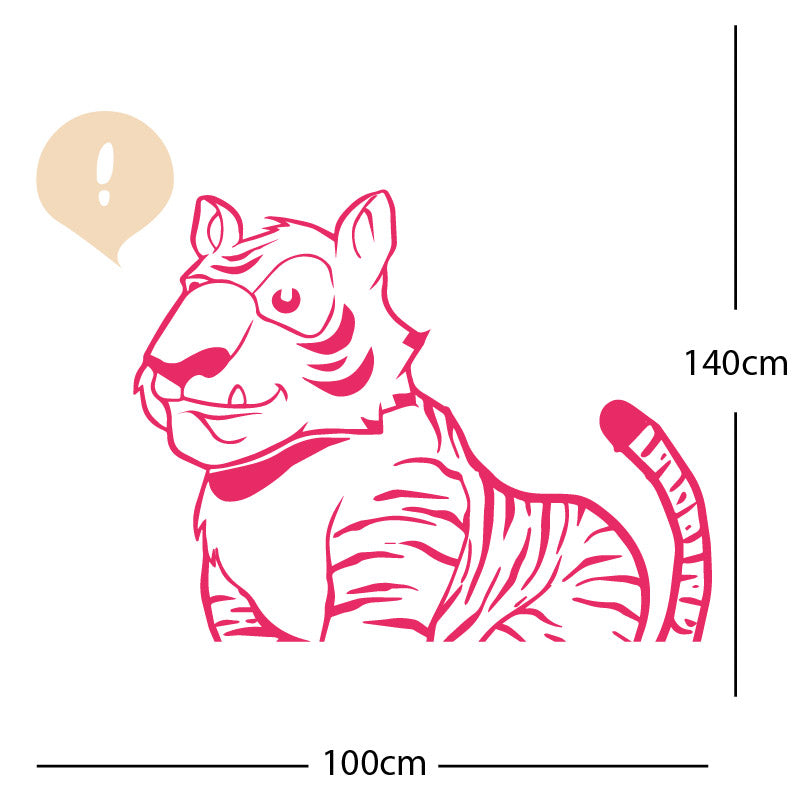 jungle tiger wall sticker