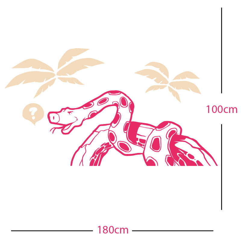 jungle snake wall sticker