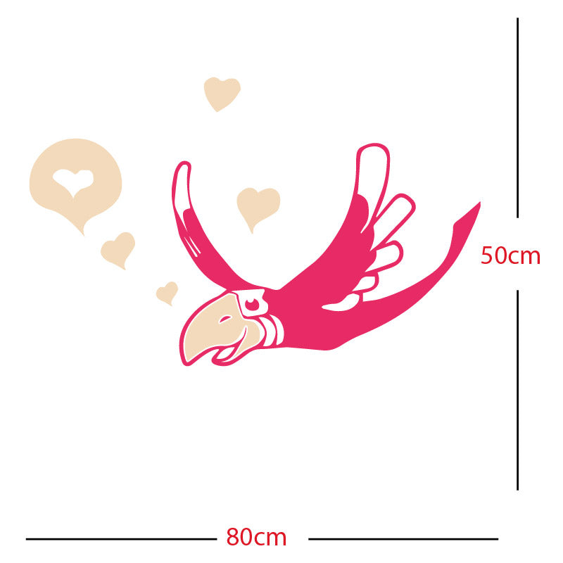 parrot pirate theme wall sticker
